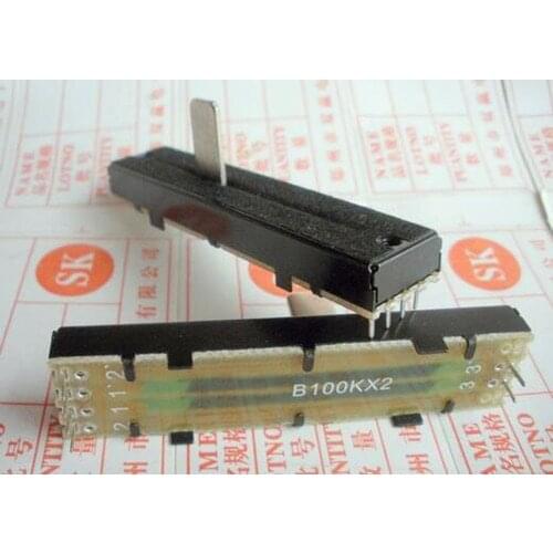 Free Shipping!! Dual channel / 7.25 cm / Mixer / Slide / potentiometer B100K /Electronic Component
