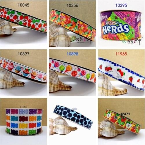 Free shipping printed cartoon grosgrain ribbon 10045