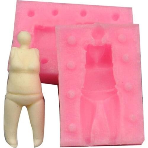 Free shipping people cooking tools wedding decoration Silicone Mould baking Fondant Sugar Craft DIY Cake candy