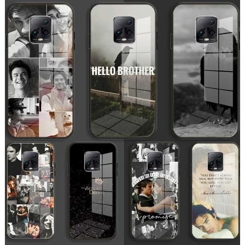 Soft Glass Balck Case For Xiaomi Redmi 9a 8A 7A Note 9 8 7 Pro Y3 9S 8T Prime Coque Cover Vampire Diaries Ian Somerhalder