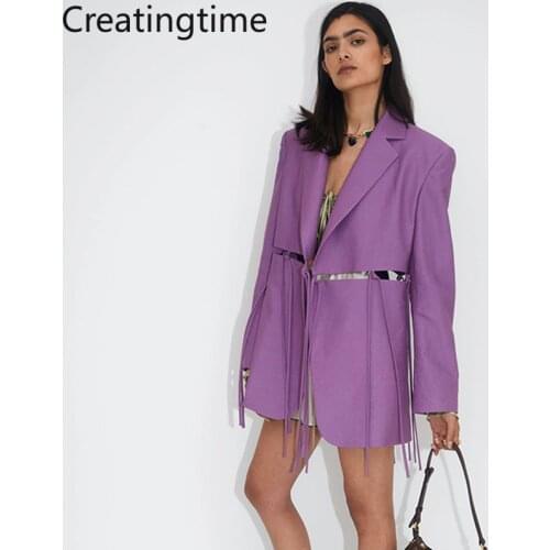 Женские прямые пиджаки CREATINGTIME China At AliExpress