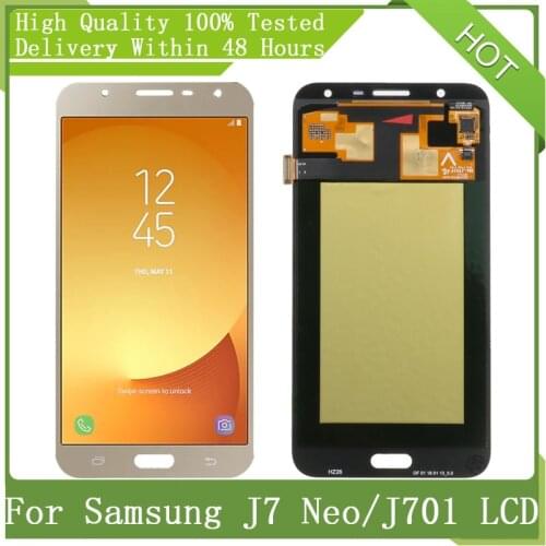 For SAMSUNG GALAXY NEW 5.5 ”SUPER AMOLED J7 Neo J701 J701F J701M LCD Display Touch Screen Digitizer Assembly Parts+Service Pack