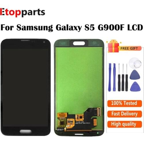 For SAMSUNG Galaxy S5 LCD G900M G900A G900T G900FD i9600 LCD Display + Touch Screen Digitizer Assembly Free Shipping