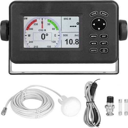 HP-528A 4.3in Color LCD Marine GPS Navigator Alarm Locator Class B AIS Transponder Combo New