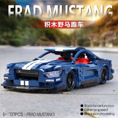 IN STOCK 701710 Mustang Super Racing Car Compatible City Champion Bulding Bricks Educational Toy Christmas Gifts For Boy