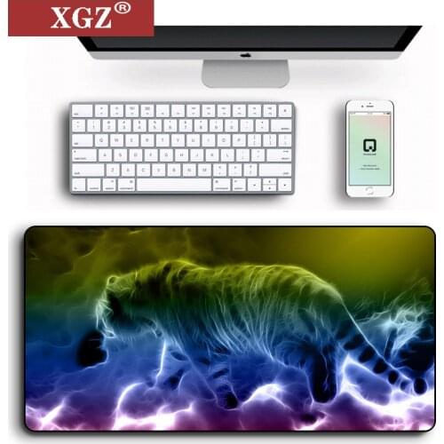 XGZ 2021 Animal Tiger Oversized Mouse Pad Gaming Mouse Pad Non-slip Natural Rubber Pad Gaming Mouse with Seaming Large Promotion