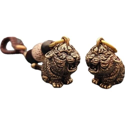 Metalen Messing Tiger Sleutelhangers Diy Gordijnen Sieraden Accessoires Vintage Leuke Beeldjes Auto Sleutelhangers Hangers