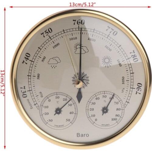 New 1pc Wall Mounted Household Barometer Thermometer Hygrometer Weather Station Hanging