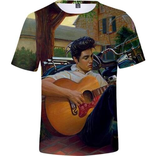 New Elvis Presley 3D Short Sleeve Men and Women Comfortable Hot Casual 3D Tops Summer T-Shirt Pop Elvis Presley Short Sleeve