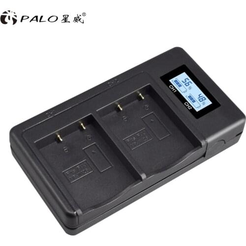 PALO NP-W126 Digital Battery Charger LCD Dual Charge For Fuijofilm HS30EXR X100F X-PRO2 X-A1 X-A10 X-E1 X-E2S X-M1 X-T2 X-T10