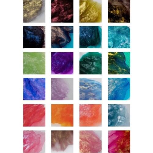 Poezie GP series 25ml gold flash powder star sky dye card color ink glass dip pen ink