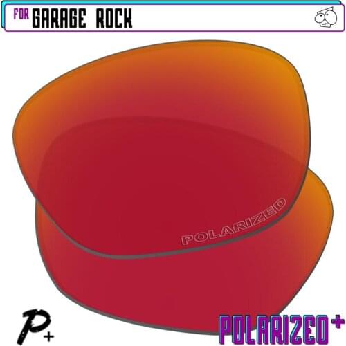 EZReplace Polarized Replacement Lenses for - Oakley Garage Rock Sunglasses - Red P Plus