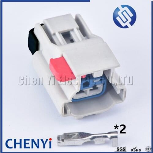 1 set FCI Dehphi 2 Pin （2.8） Headlight plug Electric female waterproof automotive connector 54200210 54200206 For Benz Chrysler