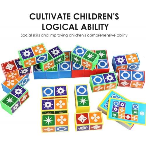 Color Pattern Matching Toys Early Education Matching Block Toys Early Teaching Aids For Childrens Intelligence Kindergarten