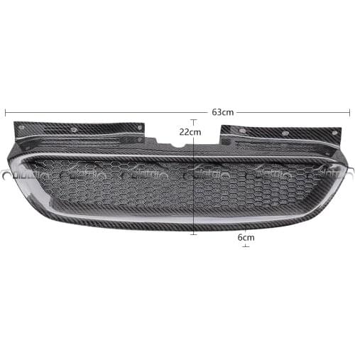 RS Style Carbon Fiber Radiator Grille Grill Car Accessories For Genesis Coupe US Car 2009-2011 OLOTDI