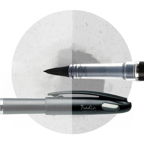 Japan Stationery Pentel Tradio Stylo Duckbill Fountain Pen Felt Tip 1.0mm-2.0mm Sign Pen Graphics Design Caligraphy Pen