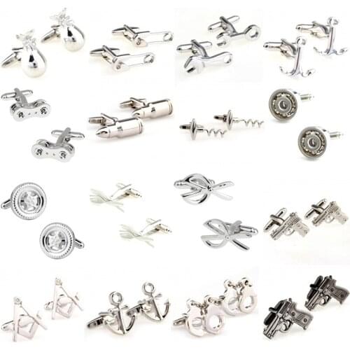 Siver Tools Metal Cufflink Cuff Link 1 Pair Big Promotion