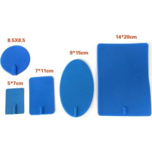 8pcs replacement Rectangular shape rubber NON adhesive electrode pads for Tens Unit EMS massager machine 7*11cm/14*20cm big size
