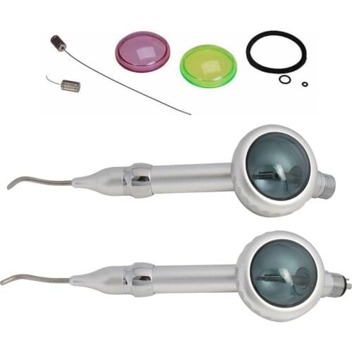 Dental Air Prophy Teeth Polishing Air Polisher Metal Borden 2Holes B2 Midwest 4 Hole M4 Tip Silver