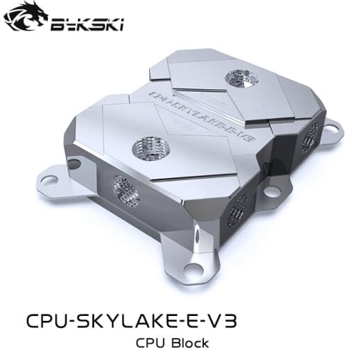 Bykski PC water cooling CPU cooler processor water Block for LGA3647/SKYLAKE Black POM All Metal CPU-SKYLAKE-E-V3