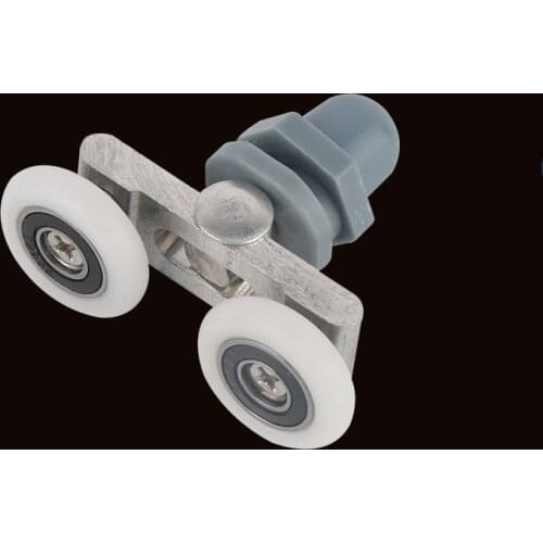 1pcs 19/23/25/27mm glass sliding door Swinging Double wheel Pulley Bearing Rollers Runners Wheels For Shower Cabin Accessories