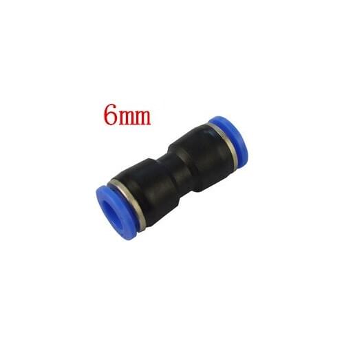 10 pcs PU6 PU Union Straight Air Fitting PU-06 Pneumatic 6MM To 6MM Tube Pipe Hose One Touch Push In Quick Joint Coupler PU6