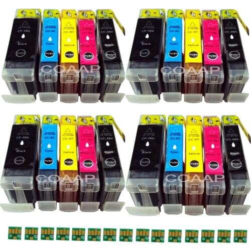 20 XL PRINTER CARTRIDGES for COMPATIBLE CANON IP3300 IP4200 IP4300 IP4500 IP5200 MP500 MP600 PGI-5 CLI-8