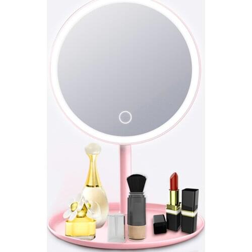 2021 Makeup mirror with led light Dressing table mirror beauty ring light mirror Beauty Tools For Photo fill light small mirrors