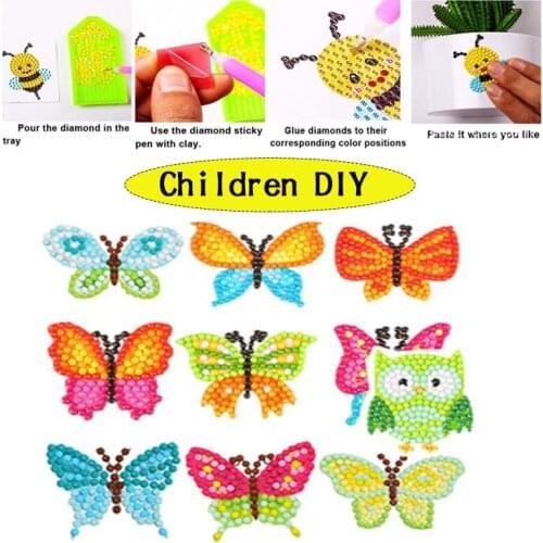 5D Children Diamond Painting Sticker Puzzle Cartoon Gift Stickers DIY Making Diamond Painting Stickers Damond Art Painting