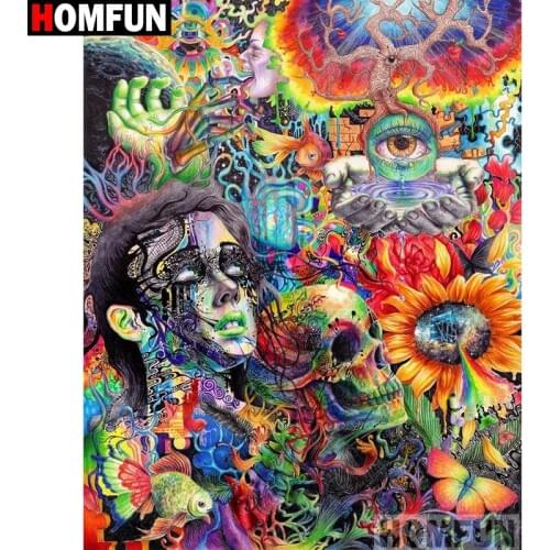 HOMFUN Full diamond Painting "Shantou beauty" Resin Drill Embroidery 5D Diy Diamond Painting Handmade Cross Stitch gift A16504