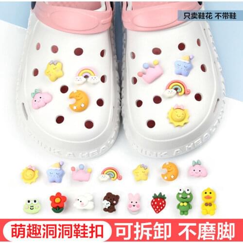 Croc Charms DIY Shoes Decorations Shoe Buckle Cute Cartoon Three-dimensional DIY Detachable Clog Shoe Buckle Fashion Hot Sale