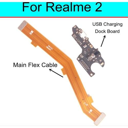 For Realme 2 USB Charging Dock Port Connector main Microphone Mic Audio jack Board flex cable