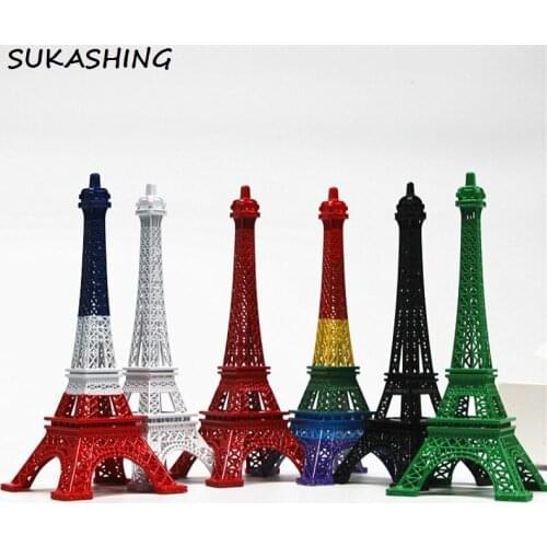 7 Inch(18cm) Paris Metal Colorful Color Eiffel Tower Centerpiece for Wedding Decration Home Decoration Accessories