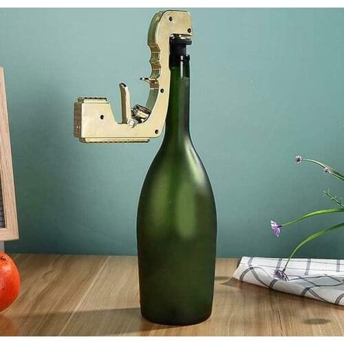 Stopper Ejector Dispenser Champagne Gun Fountain Bottle Pistol Wine Alloy Soda Beer Party Wine Stopper Dispenser Free Shipping