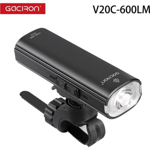 Gaciron 600 Lumens Bicycle Front Light Waterproof Night Cycling Flashlight USB Charge MTB Handlebar Lamp Road Bike Safety Torch