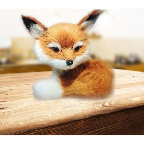 Simulation Animal Toys Cute Fox Plush Toy Doll Photography Gift Birthday For Children Kids B3M1