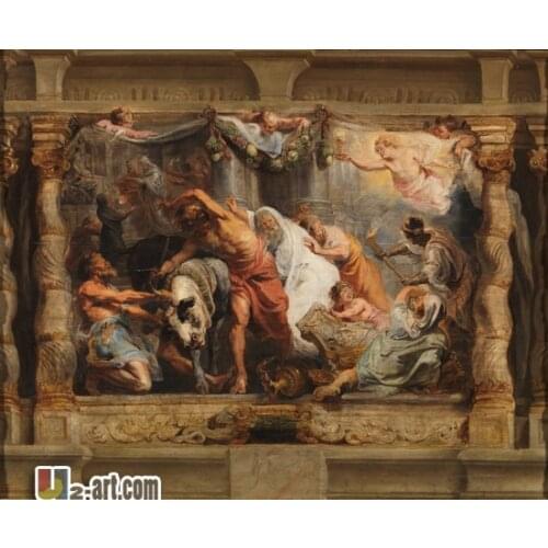 Canvas Prints (Rubens Triumph of the Eucharist) High quality painting wall art decoration oil painting for hall 13-Zjyh-(117)