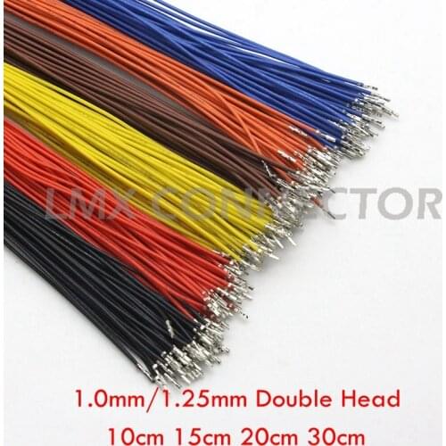 100PCS JST SH GH 1.0mm 1.25mm Pitch Connector Terminal Wire Electronic Wire Double Head 10cm 15cm 20cm 30cm without housing