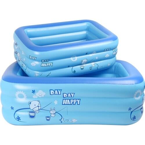 Summer Indoor Swimming Pool Children Inflatable Pool Bathing Tub Baby Kid Home Outdoor Swimming Pool Inflatable Square Swim Pool