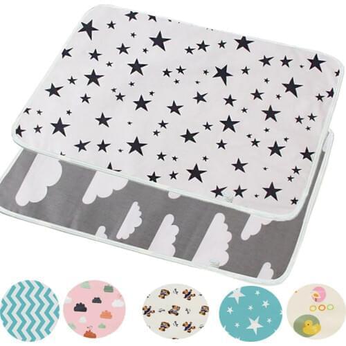 Reusable Baby Changing Mats Cover Baby Diaper Mattress Diaper for Newborn Cotten Waterproof Changing Pats Flool Play Mat