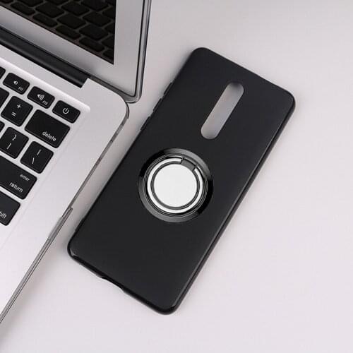 For Xiaomi Pocophone F1 Mi A2 Lite 8SE 8 Pro Lite 6X CC9e CC9 9T 10T 5G A3 Back Ring Holder Bracket Phone Case TPU Soft Cover