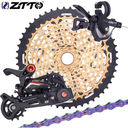 ZTTO 11 Speed 9T MTB XD Shifter Group Set Mountain Bike 1*11S Long Cage 11speed Bicycle Cassette Chain and rear Derailleur