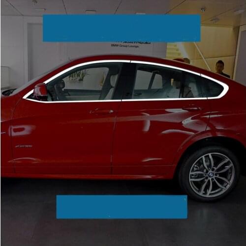 Stainless steel Exterior Window Sill Lid Trims car accessories for bmw x4 f26 2014 2015 2016 2017 2018 Car Styling