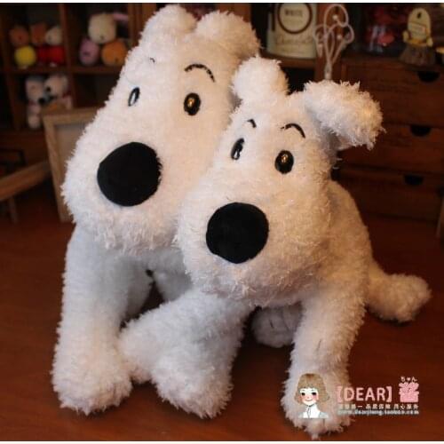 New The Adventures of Tintin Snowy The Dog Plush Kids Stuffed Animals Toys For Children Gifts