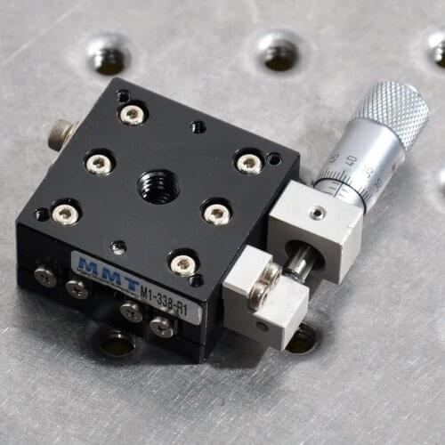 Y-axis M1-338-R1 MMT manual precision bidirectional linear guide displacement fine adjustment sliding table aluminum 30mm