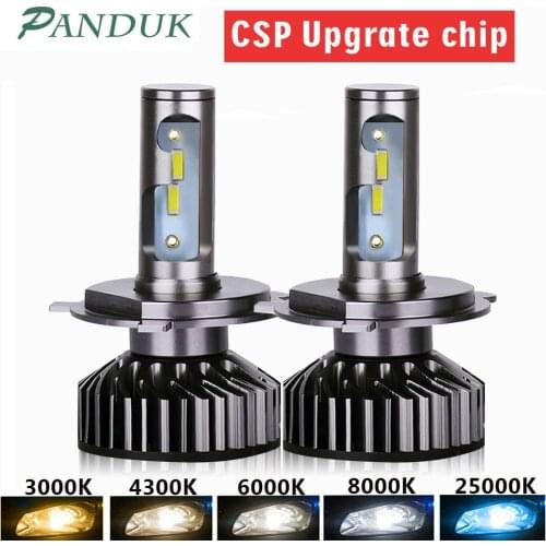 PANDUK Car Lights H4 LED H7 CSP 16000LM 80W Canbus H11 LED Lamp Car Headlight Bulbs H1 H8 H9 9005 9006 HB4 Turbo 12V 6000K LED