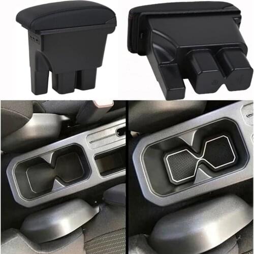 For JIMNY armrest box USB Charging heighten Double layer central Store content cup holder ashtray accessories 2019 2020