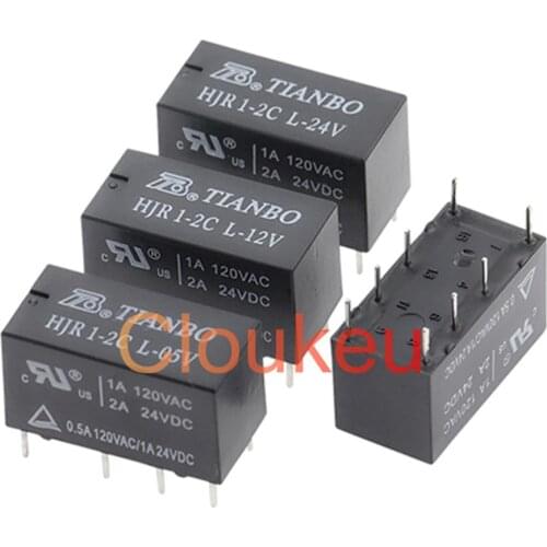 Relay HJR1-2C-L-05V 12V 12V 2A 8pin G5V