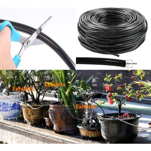 1/5/10M Hose Garden Irrigation System Accessories Wear Black 1/4"hose Watering Pipe