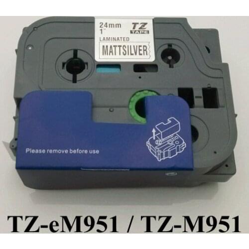 Silver TZ-eM951 for Brother Ptouch label printer tze tape cartridge tape TZ-eM951 CIDY
